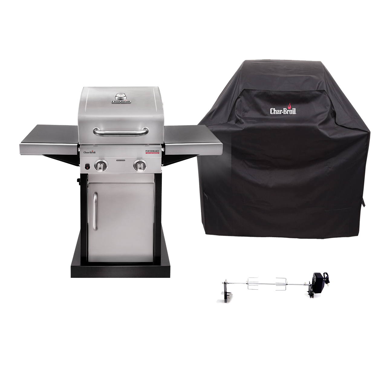 Char Broil Performance 220 S Gasgrill inkl. Abdeckhaube und Drehspie